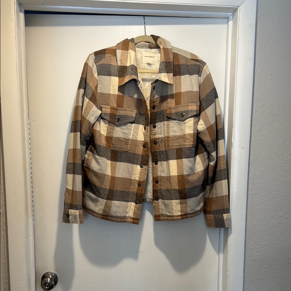 Plaid Lucky Brand Button-Up Jacket